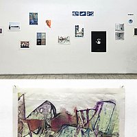 work: Underneath, 2025 Monoprint on paper, 31 x 44 cm